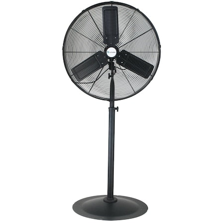 Standard-Duty Industrial Fan, Pedestal Mount, 120V AC, 10,205/9,855/9,447 cfm