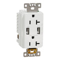 Usb Charger + Socket-Outlet, 20 A Socket