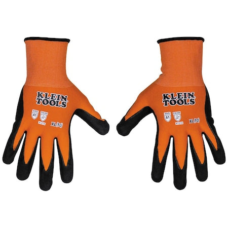 Cut-Resistant Gloves, Cut Level A1 , Dipped , Microfoam nitrile , XL 1 PR