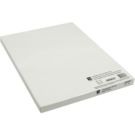 8-1/ 2"" x 11"" Clear Ink Jet Transparency Film, 20/BX