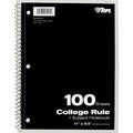 11 x 8-1/2" Wirebound Notebook, College Rule, Blue, 100 Pg