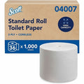 Scott Coreless High-Capacity Standard Roll Toilet Paper, 2-Ply, White, 1, 000 Sheets/Roll, 36PK