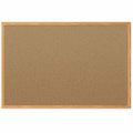 Bulletin Board, 36 in. H, 48 in. W, Oak