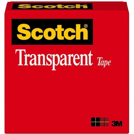 Transparent Tape,1 x 2592 in.