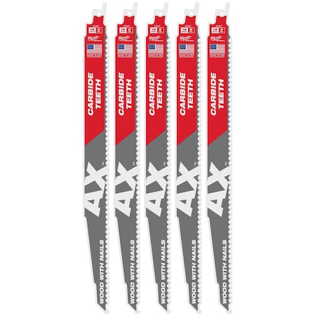 THE AX w/CARBIDE TEETH 5T 12L 5PK