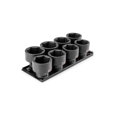 3/4 in Drive Impact Socket Set, SAE, 8 pcs