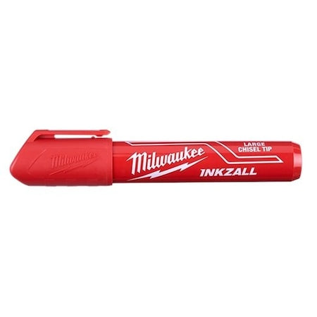 Ink Industrial Marker, Red, Chisel