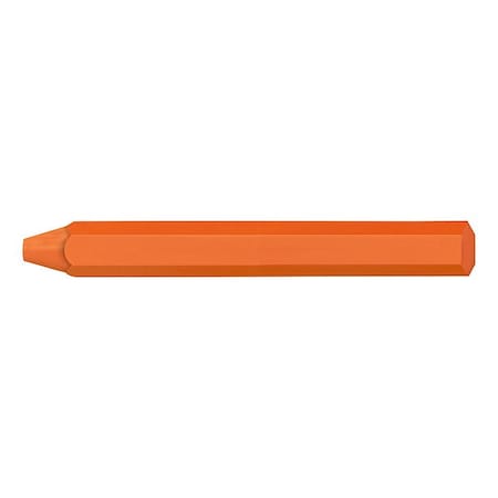 Lumber Crayon, Large Tip, Orange Sherbet Color Family, Clay, 12 PK