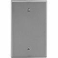 Blank Box Mount Wall Plate, Number of Gangs: 1 Plastic, Satin Finish, Graphite