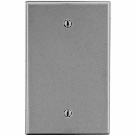 Blank Box Mount Wall Plate, Number of Gangs: 1 Plastic, Satin Finish, Graphite