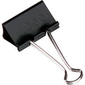 Binder Clip Black/Silver, PK12