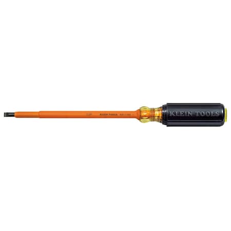 Insulated Slotted Screwdriver 1/4 in Round