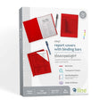 8-1/2" x 11" Red Vinyl Report Covers with Binding Bars, 50/BX