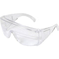 V10 Unispec II, Safety Glasses, Uncoated, Clear Lens, Clear Frame, Frameless
