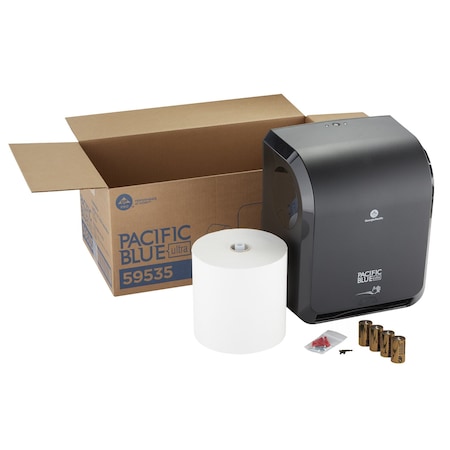 Automated Towel Dispenser Kit, Black