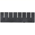 Plastic Divider, Black, 9 5/8 in L, 2 7/8 in H