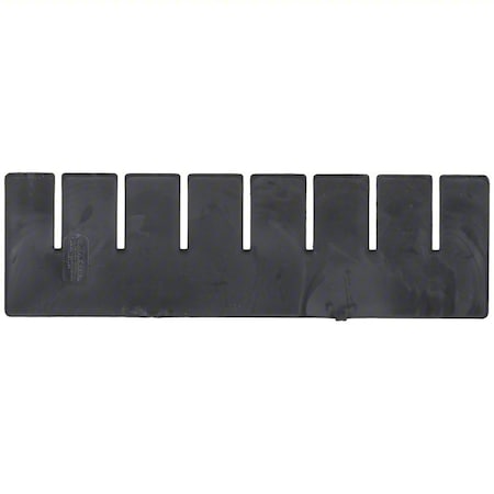 Plastic Divider, Black, 9 5/8 in L, 2 7/8 in H