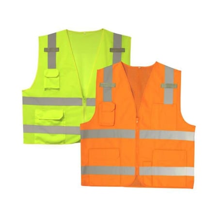 Safety Vest, Type R, Class II, Lime, XL