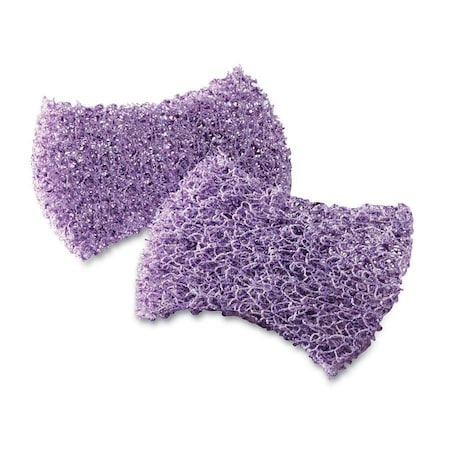 Scouring Pad, 4-1/2" L x 3" W, Purple, PK4