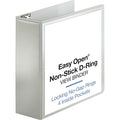 Ring Binder, White, Clear Sleeve