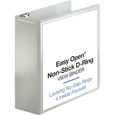 Ring Binder, White, Clear Sleeve