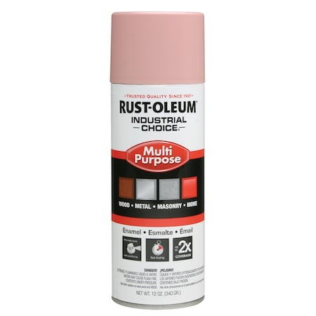 Spray Paint, Dusty Pink, Gloss, Solvent, 12 oz