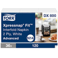 Disposable Napkins, Interfold, White, PK36