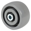 Caster Wheel, 4"dia, 1, 050 lb, Gray