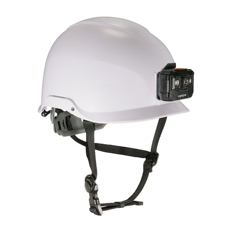 Type II Safety Helmet with LED Light Class E, White
