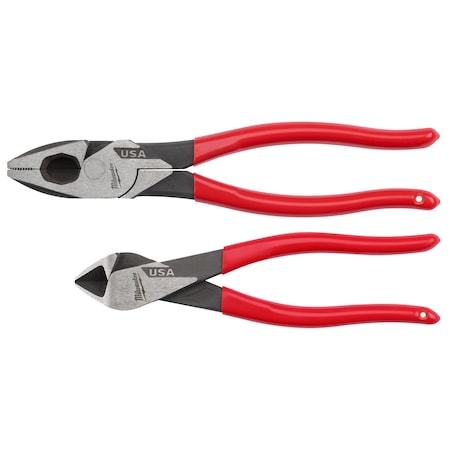 2PC Dipped Grip Cutting Pliers Set (USA)