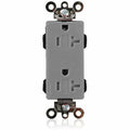 Straight Blade Receptacle, 5-20R, 20 A, 125V AC, Flush Mount, Self-Grounded