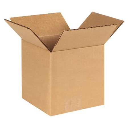 6 in x 6 in x 6 in Shipping Box, Kraft, Corrugate, Single Wall, 44 ECT