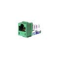 Hubbell SPEEDGAIN Xcelerator HXJ5EGN Cat.5e Connector - 25 Pack - 1 x RJ-45 Network - Green