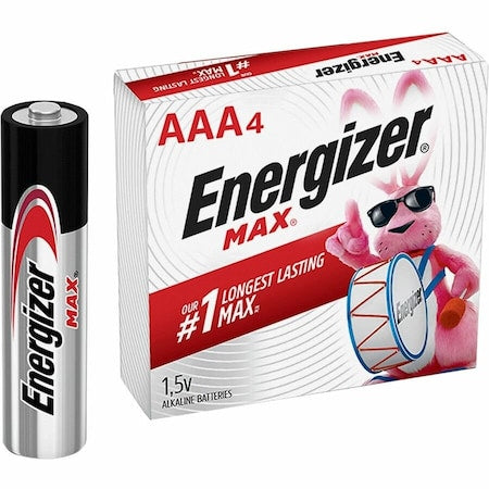Energizer Max AAA Alkaline Battery, 1.5V DC, PK24