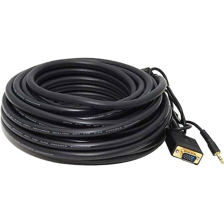 CPU Cord, SVGA/3.5mm Stereo M to M, 35ft