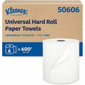 Hard Roll Paper Towels with Premium Absorbency Pockets, 1.75" Core, White, (600'/Roll), 6PK