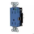 Straight Blade Receptacle, 5-15R, 15 A, 125V AC, 2 Pole, 3 Wire, Surface Mount, Grounded