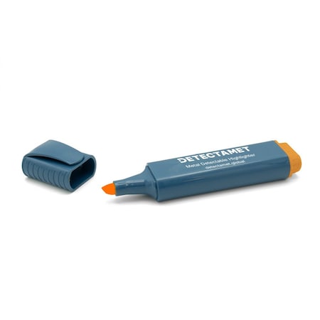 Metal Detectable Highlighter, Orange Ink, Chisel Tip, PK5