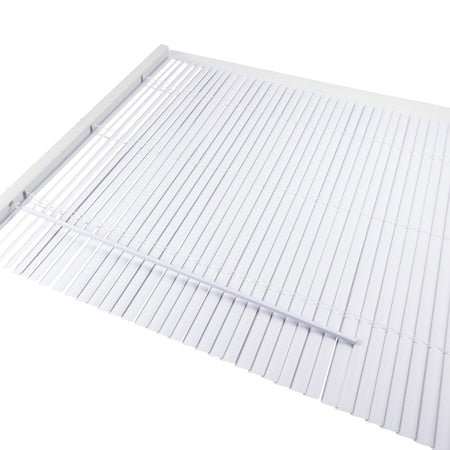 Window Blinds, Faux Wood, White