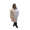 Lab Coat, Cotton Blend Fabric, 1 Pockets, Buttons