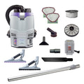 GoFit 3 Cordless 8Ah, 3 qt. Backpack Vacuum w/ ProBlade Hard Surface & Carpet Floor Tool Kit