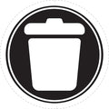 LABELLABEL 12 IN TRASH CAN CONF BLA/WH