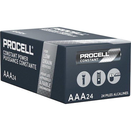 Procell Constant AAA Alkaline Battery, 1.5V DC, PK24