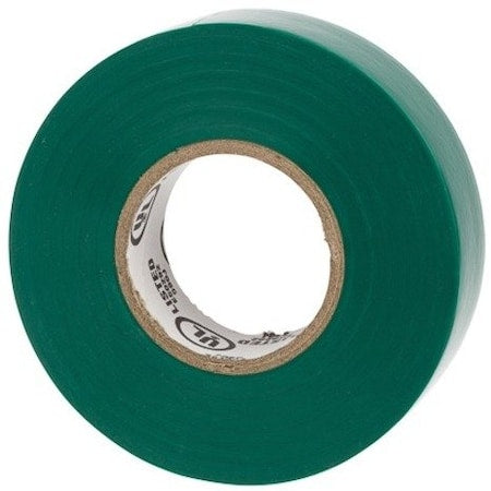 Electrical Tape, Vinyl, 7 mil, Green