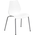 Stack Chair w/Support, 770 lb. Capcty, Wht