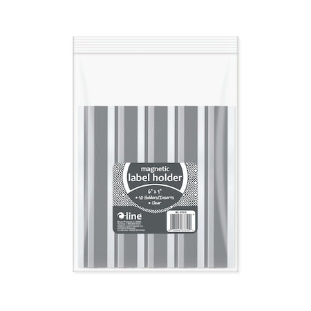 Label Holder, PVC, 5 1/4 in H