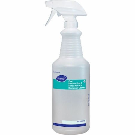 32 oz. Clear, Polyethylene Preprinted Trigger Spray Bottle