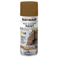 Rust Preventative Spray Paint, Shakewood, Flat, Solvent, 12 Oz