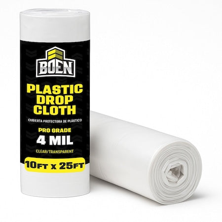 Heavy Duty Drop Cloth, 10x25, Clear