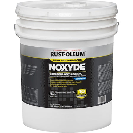 Elastomeric Acrylic Coating, Black, 5 gal.